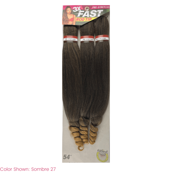 Zury 3X Pre-Stretched Braiding Hair - Fast Rod Tip 54