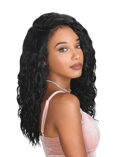 Zury Sis Sassy Moda Half Moon Part Lace Front Wig